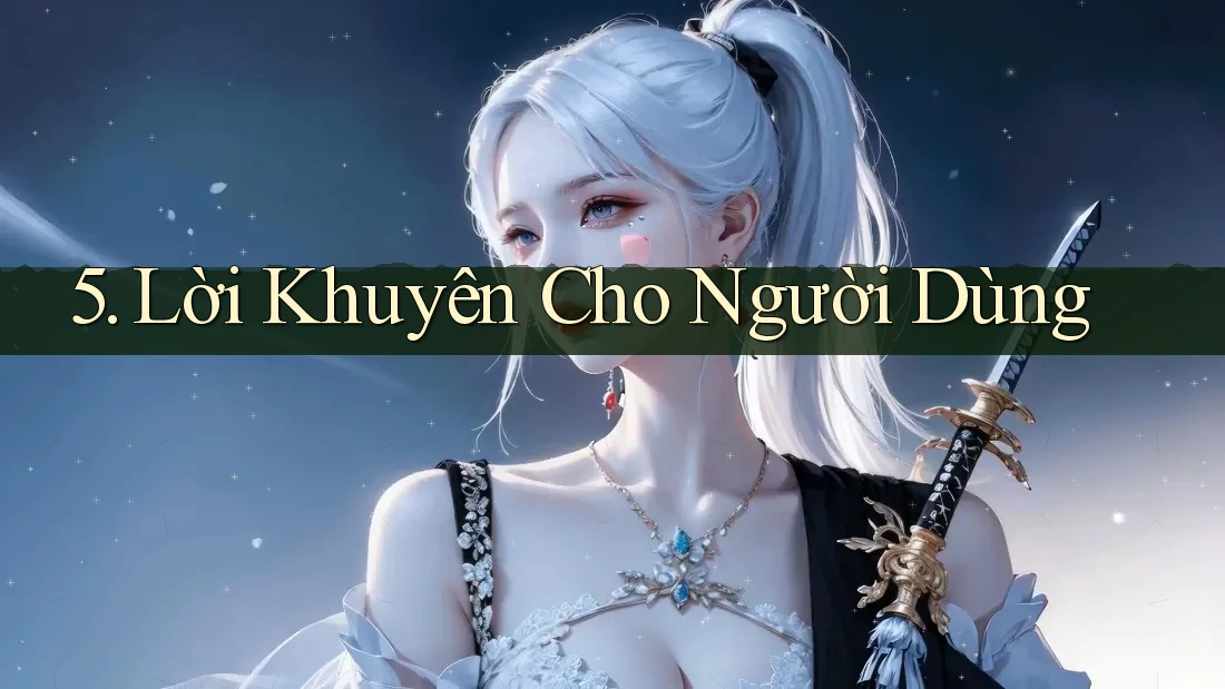 5. Lời Khuyên Cho Người Dùng 5. Lời Khuyên Cho Người Dùng