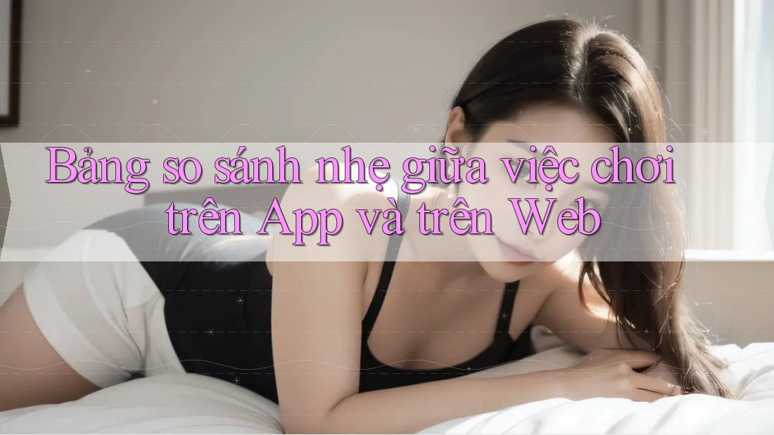 Bảng so sánh nhẹ giữa việc chơi trên App và trên Web