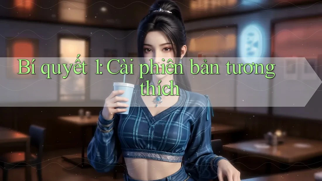 Bí quyết 1: Cài phiên bản tương thích Bí quyết 1: Cài phiên bản tương thích