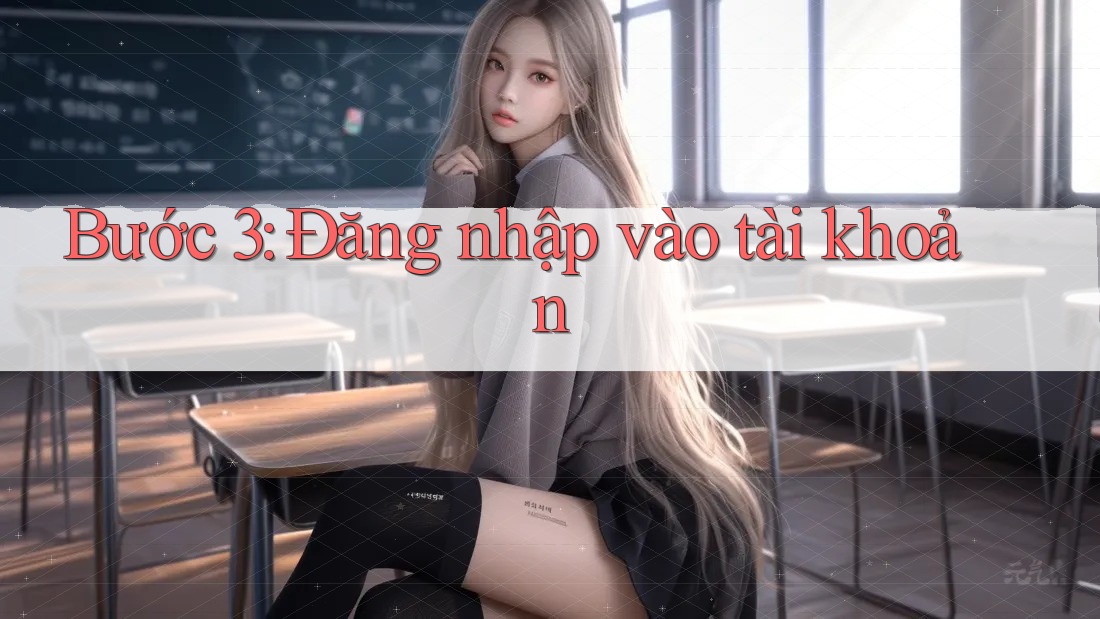 Bước 3: Đăng nhập vào tài khoản Bước 3: Đăng nhập vào tài khoản