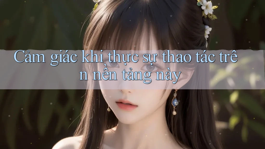 Cảm giác khi thực sự thao tác trên nền tảng này Cảm giác khi thực sự thao tác trên nền tảng này