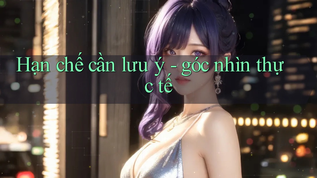 Hạn chế cần lưu ý - Góc nhìn thực tế Hạn chế cần lưu ý - Góc nhìn thực tế