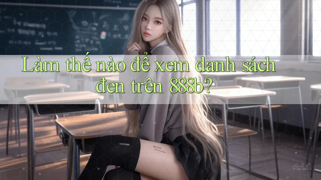 Làm thế nào để xem danh sách đen trên 888b? Làm thế nào để xem danh sách đen trên 888b?