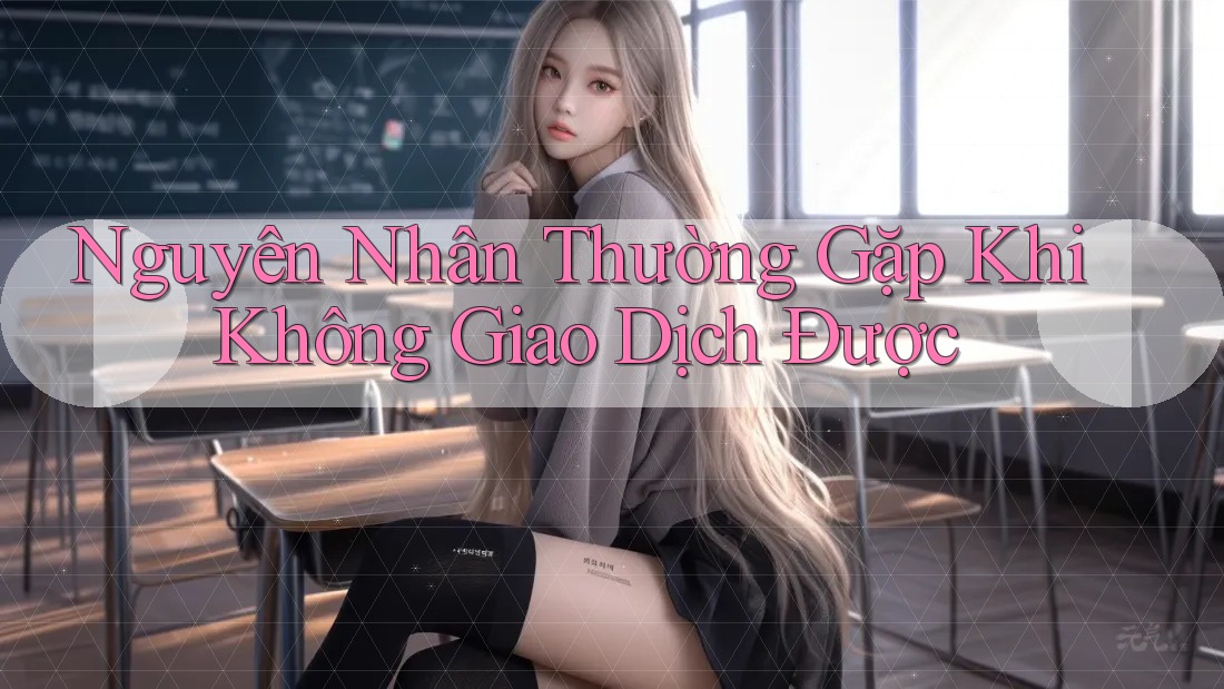 Nguyên Nhân Thường Gặp Khi Không Giao Dịch Được Nguyên Nhân Thường Gặp Khi Không Giao Dịch Được