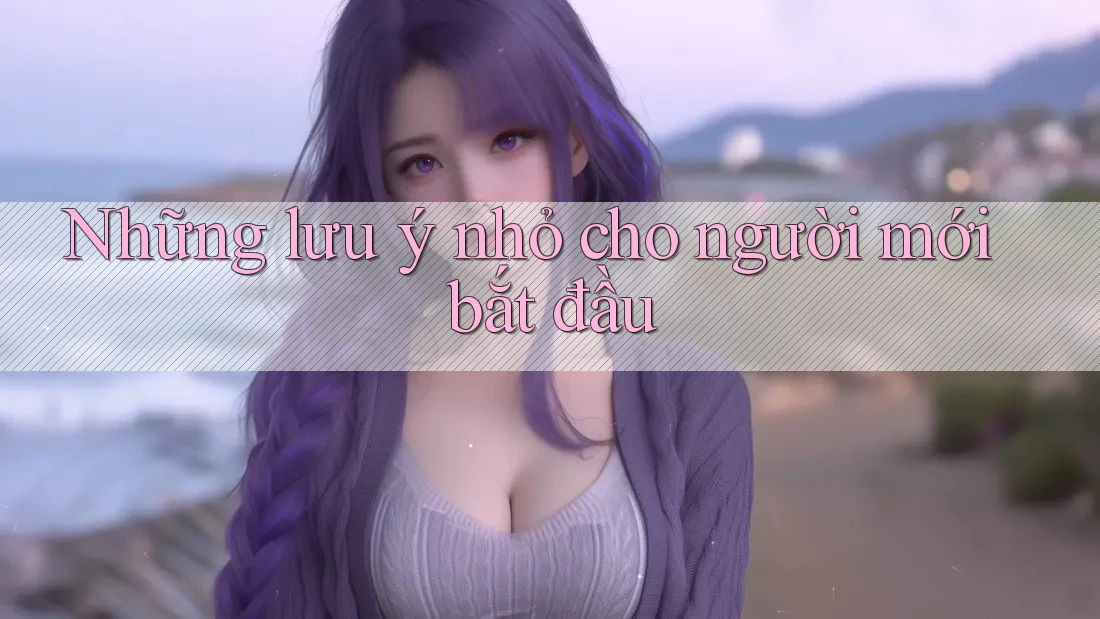 Những lưu ý nhỏ cho người mới bắt đầu Những lưu ý nhỏ cho người mới bắt đầu