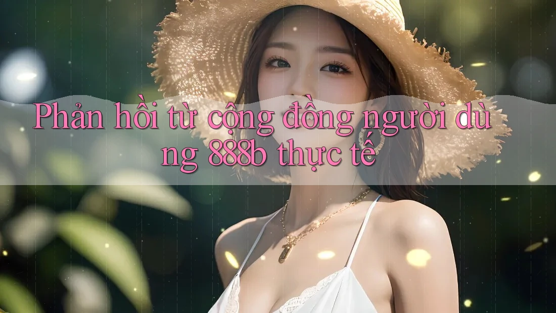 Phản hồi từ cộng đồng người dùng 888b thực tế Phản hồi từ cộng đồng người dùng 888b thực tế