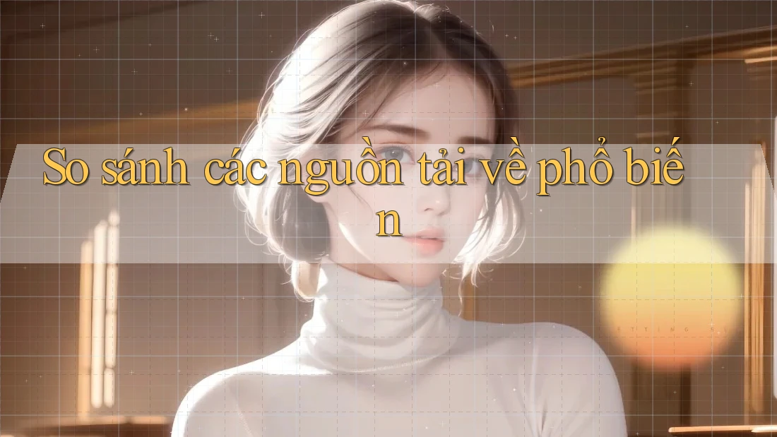 So sánh các nguồn tải về phổ biến So sánh các nguồn tải về phổ biến