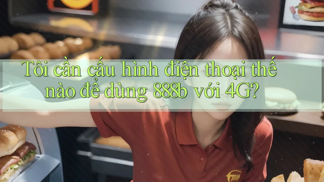 Tôi cần cấu hình điện thoại thế nào để dùng 888b với 4G?