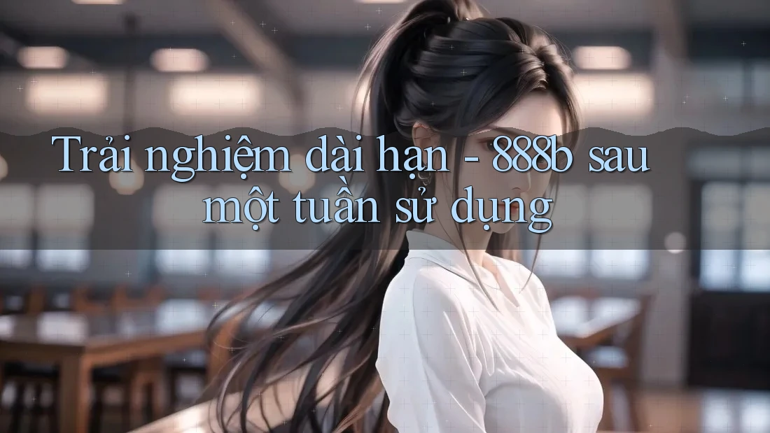 Trải nghiệm dài hạn - 888b sau một tuần sử dụng Trải nghiệm dài hạn - 888b sau một tuần sử dụng