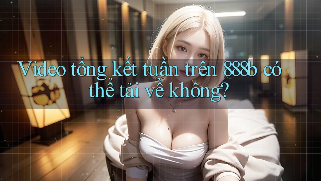 Video tổng kết tuần trên 888b có thể tải về không? Video tổng kết tuần trên 888b có thể tải về không?